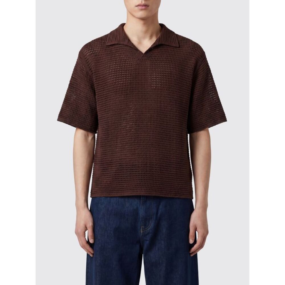 Auralee Polo Shirt Men Brown